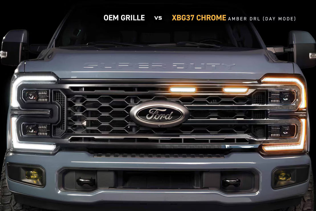 2023-2025 Super Duty XBG LED DLR Chrome Grille - View 7 | Dirty Garage