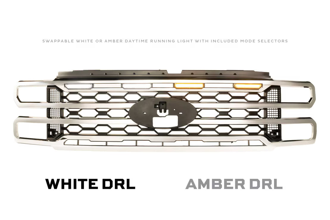 2023-2025 Super Duty XBG LED DLR Chrome Grille - View 4 | Dirty Garage