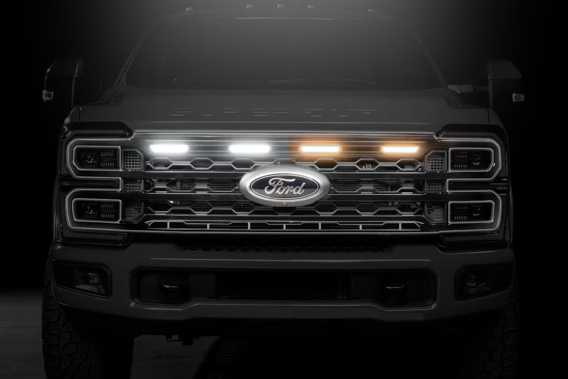 2023-2025 Super Duty XBG LED DRL Black Grille - View 8 | Dirty Garage