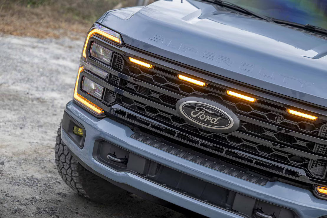 2023-2025 Super Duty XBG LED DRL Black Grille - View 10 | Dirty Garage