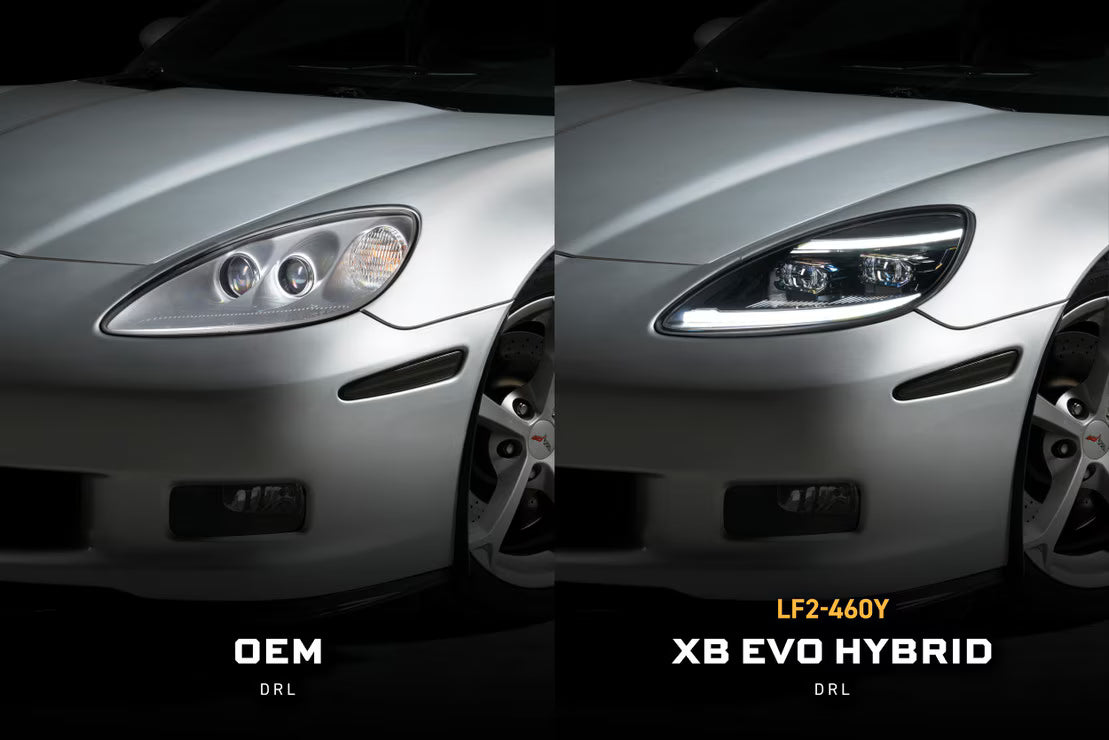 2005-2013 Corvette C6 XB EVO Hybrid LED Headlight Set - View 6 | Dirty Garage