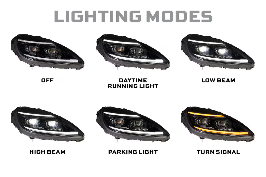 2005-2013 Corvette C6 XB EVO Hybrid LED Headlight Set - View 4 | Dirty Garage