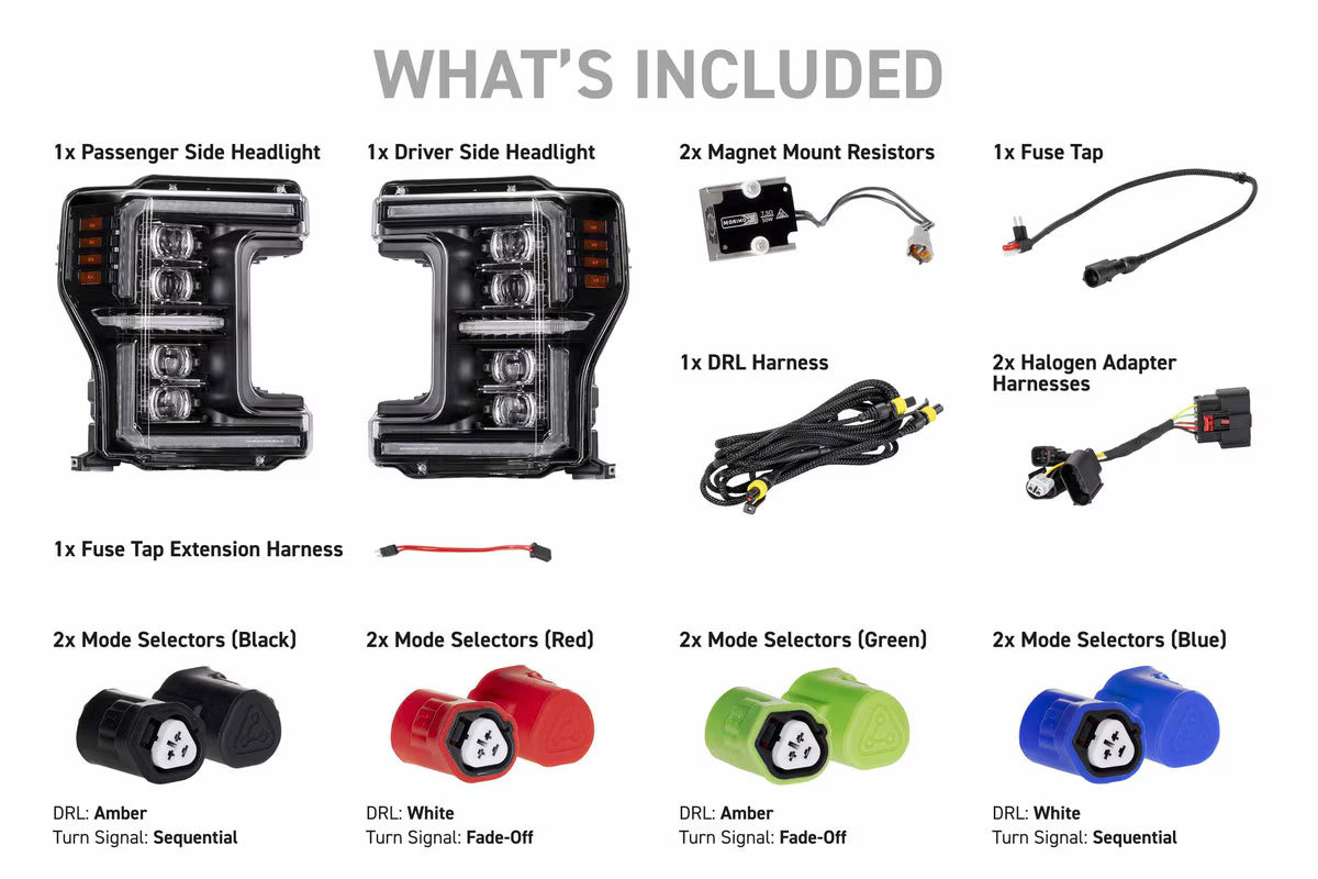 2017-2019 Superduty XB EVO LED Headlights (LF2-503)