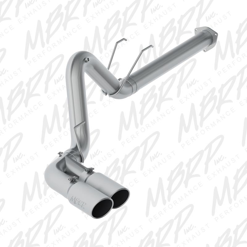 2017-2019 Superduty 6.7L 4" Filter Back Single Side Dual Exit T409 Exhaust System - View 3 | Dirty Garage