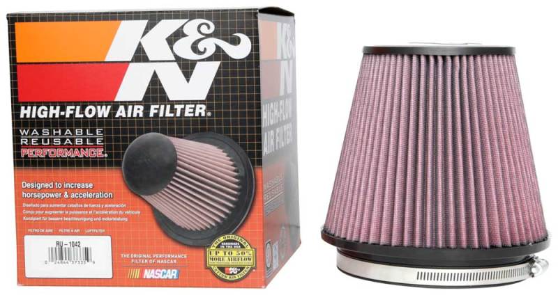 Universal Clamp-On Air Filter 6in FLG/7-1/2in B/5in T/6-1/2in H - View 4 | Dirty Garage
