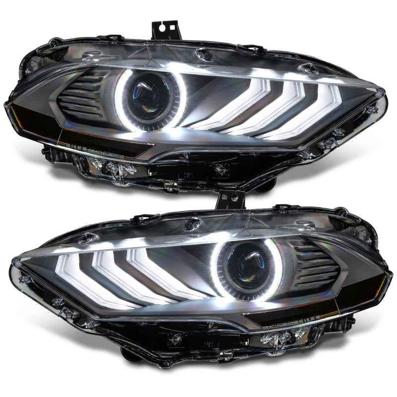 2018-2023 Mustang Dynamic ColorSHIFT LED Headlights Black Series - View 12 | Dirty Garage