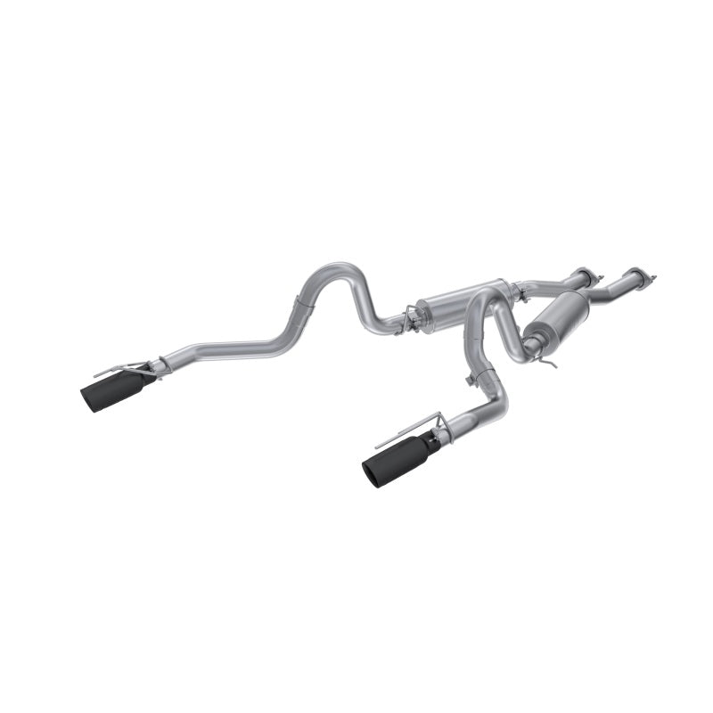 1999-2004 Mustang GT 4.6L 2.5 Dual Split Rear AL Cat Back 3.5" Dual Wall Black Tips | Dirty Garage