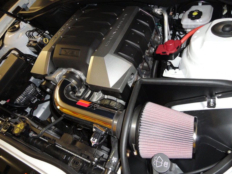 Universal 10 Camaro 6.2L V8 Polished Typhoon Short Ram Intake - View 8 | Dirty Garage