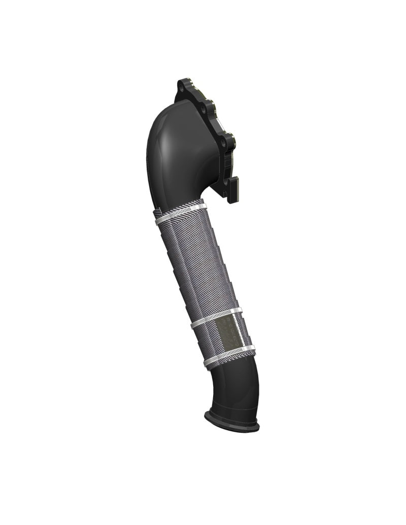 2001-2004 GM HD 6.6L Duramax 3" Black Turbo Down Pipe | Dirty Garage