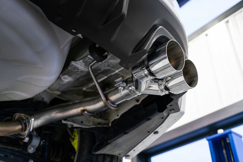2015-2019 WRX/STI 2.0L/2.5L 2.5" Dual Split Rear Exit Exhaust w 3.5" Tips T304 - View 2 | Dirty Garage