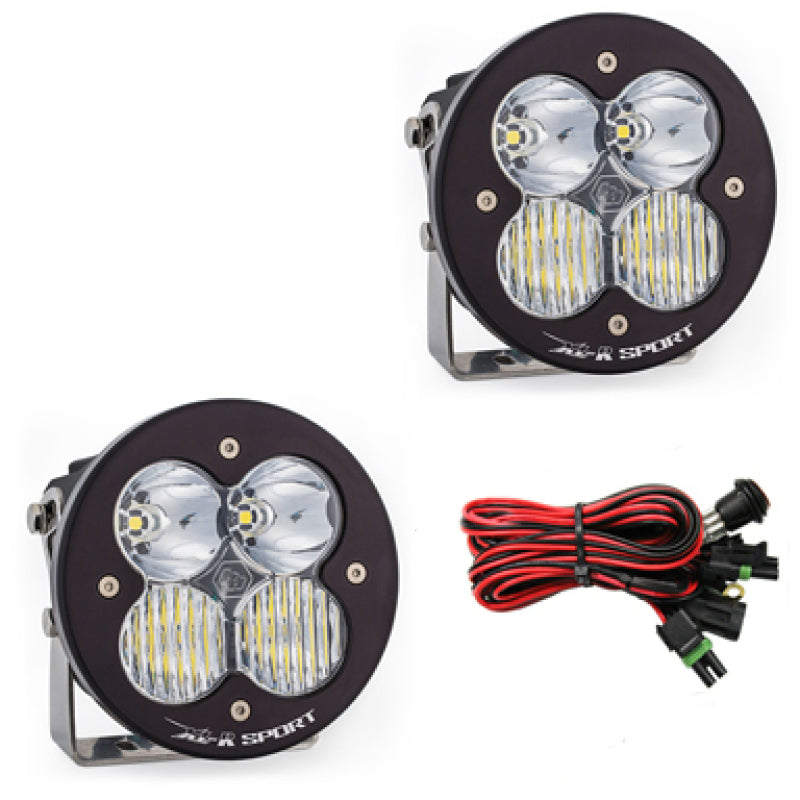 Universal XL R Sport Series Driving Combo Pattern Pair LED Light Pods Clear | Dirty Garage