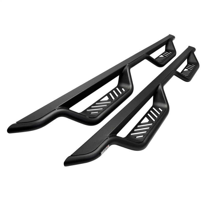Westin 15-22 Chevrolet Colorado / GMC Canyon Crew Cab Outlaw Nerf Step Bars - Textured Black | Dirty Garage
