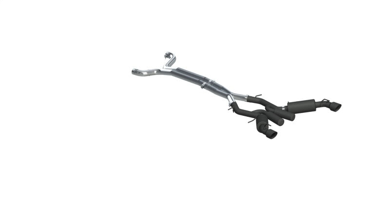 2016-2019 GM Camaro SS 3" Dual Cat Back 4.5" Tips Black Non NPP | Dirty Garage