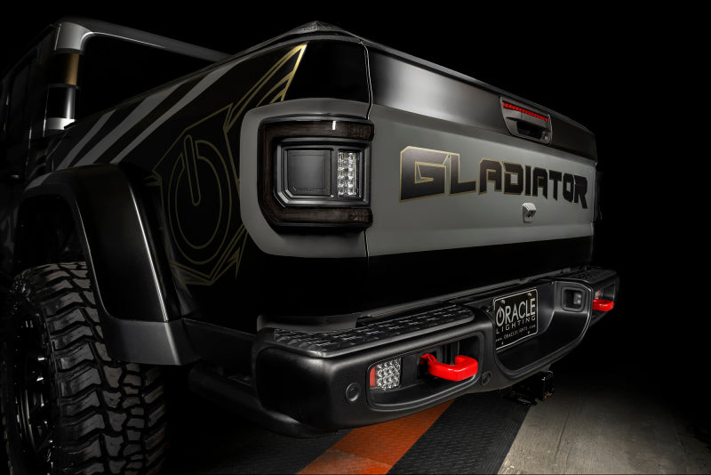 2020-2025 Gladiator JT Flush Mount LED Tail Lights Tinted Lens - View 7 | Dirty Garage