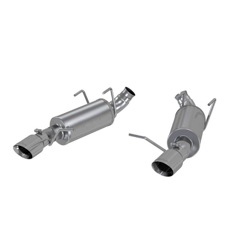 2011-2014 Mustang V6 3" Dual Muffler Axle Back Split Rear Exhaust System | Dirty Garage