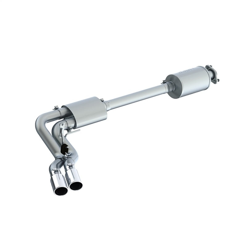 2015-2020 F-150 T409 Pre-Axle 4" OD Dual Outlet 3" Cat Back Exhaust | Dirty Garage