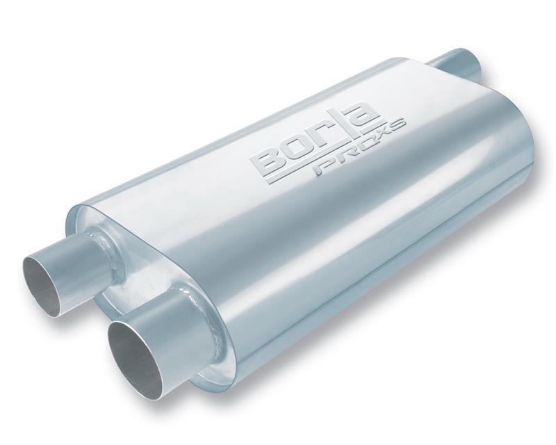 Borla Universal Oval Transverse 2.5in Inlet/Outlet 19in x 10.25in x 5.5in Turbo XL Muffler - View 2 | Dirty Garage