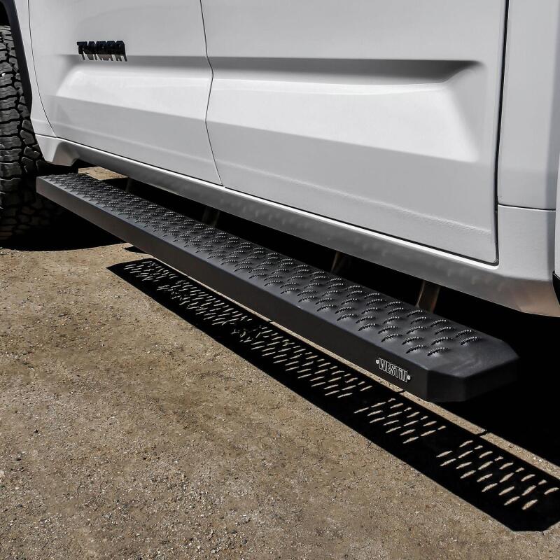 Universal 79" Black Grate Steps Running Boards - View 6 | Dirty Garage