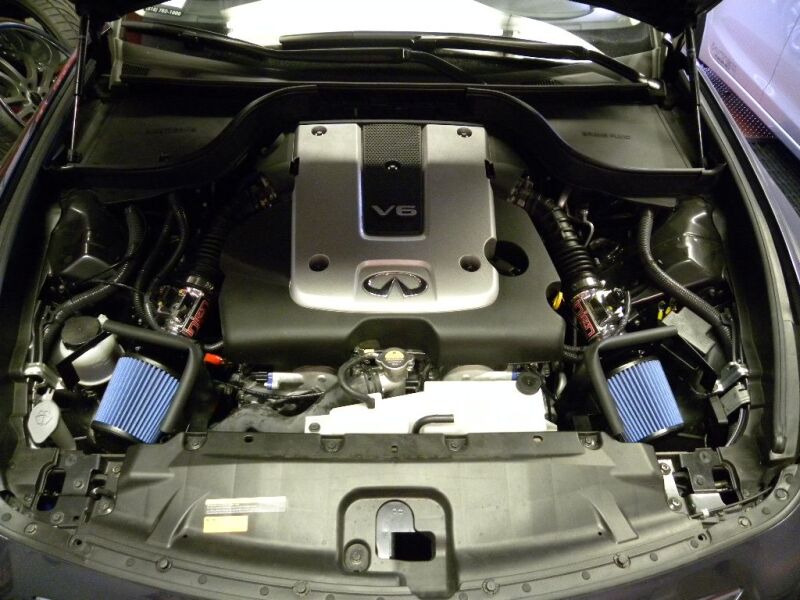 2011-2012 Infiniti G25 2.5L V6 Dual Black SP Series Short Ram Intake w/ MR Technology - View 4 | Dirty Garage