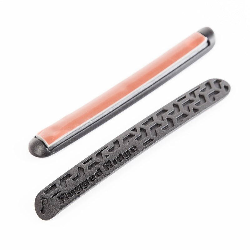Rugged Ridge Elite Dr Hndle Inserts Black Tread 4Dr 07-18 Jeep Wrangler JK - View 4 | Dirty Garage