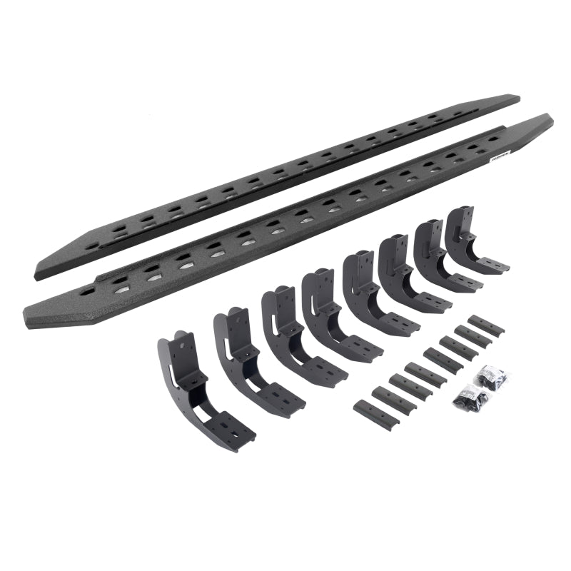 Go Rhino 19-22 GMC Sierra 1500 CC (New Bdy) RB20 Slim Running Boards Kit (w/Brackets) - Bedliner Ct | Dirty Garage
