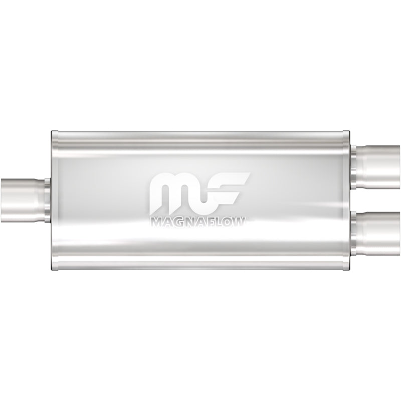 Universal Muffler Mag Stainless Steel 14x5x8-3x2.5/2.5 C/D | Dirty Garage