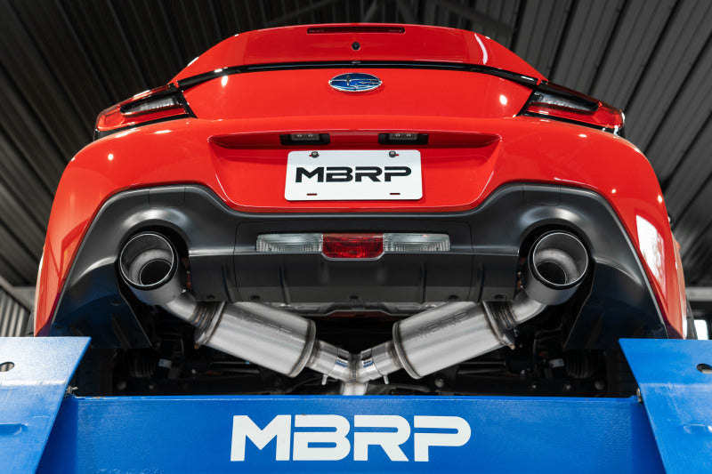 2013-2016 BRZ 3" Dual Split Rear Cat Back Burnt End Tips T304 - View 2 | Dirty Garage