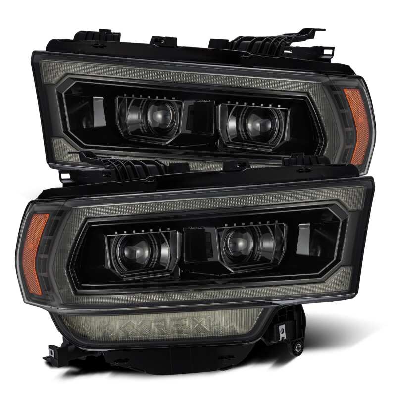 2019-2024 Ram HD Luxx-Series LED Projector Alpha-Black Headlights Active Light Sequential Signal DRL | Dirty Garage