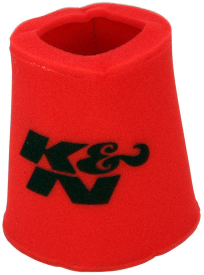 Universal Airforce Pre-Cleaner Round Tapered Red Air Filter Foam Wrap 6in Base ID x 5in Top ID x 9in H | Dirty Garage