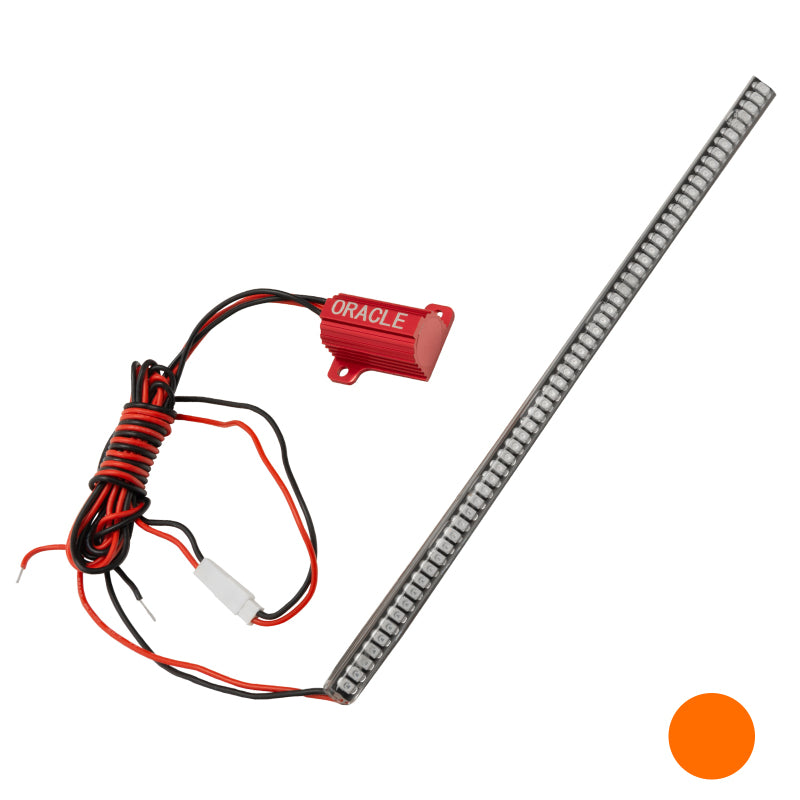 Universal 9" Waterproof LED Concept Strip Single Amber | Dirty Garage