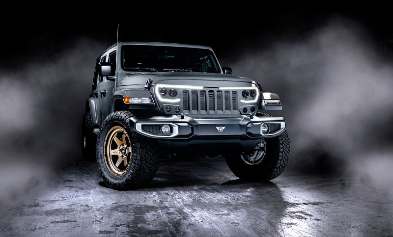 2018-2025 Wrangler JL JT VECTOR Series Full LED Grille - View 9 | Dirty Garage