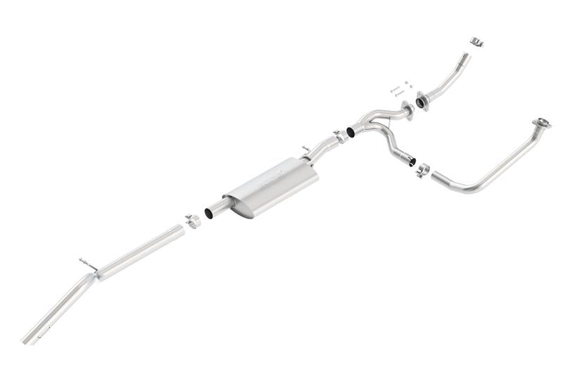 Borla 12-15 Jeep Wrangler 3.6L V6 Auto/Manual Trans Turndown Tip Dual Left Rear Exit Exhaust - View 2 | Dirty Garage