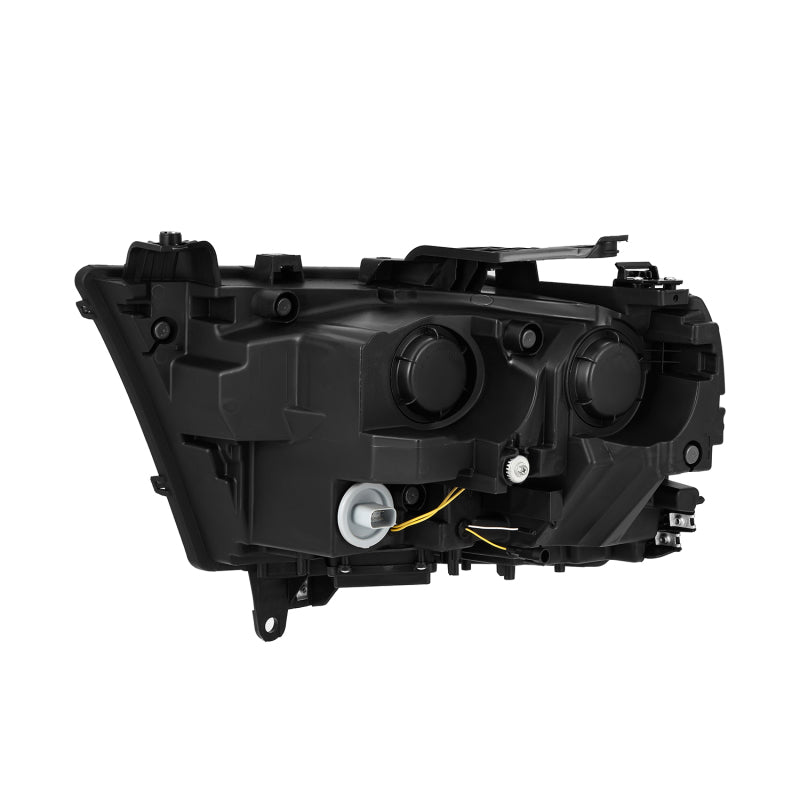 2019-2024 Ram 1500 Luxx-Series LED Projector Alpha Black Headlights - View 3 | Dirty Garage