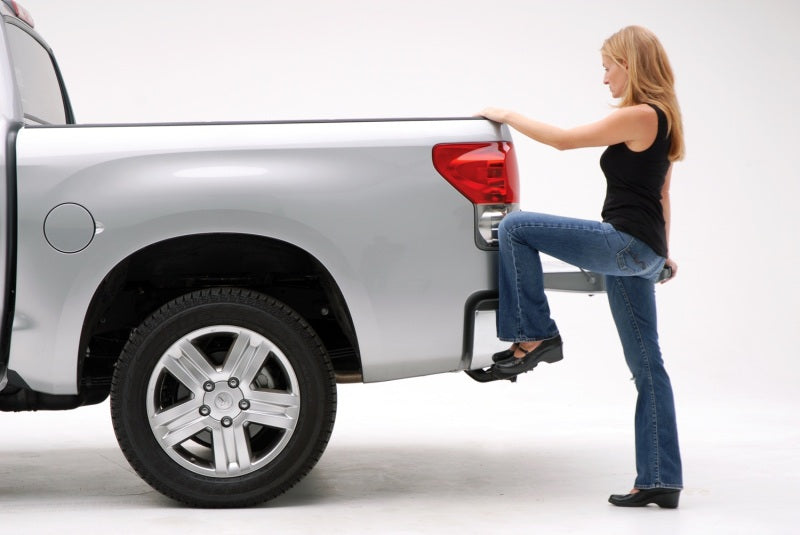 2007-2013 Tundra BedStep Black Retractable Bumper Step - View 4 | Dirty Garage