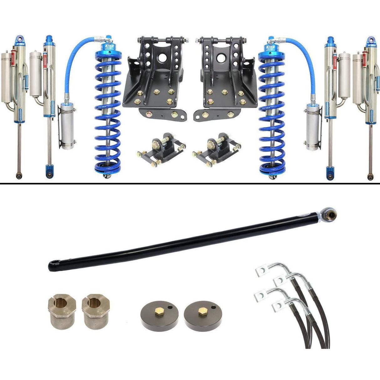 2005-2007 Superduty 4x4 Diesel 4.5" Lift Coilover Bypass System (CS-F45-CO25-BYP-05)