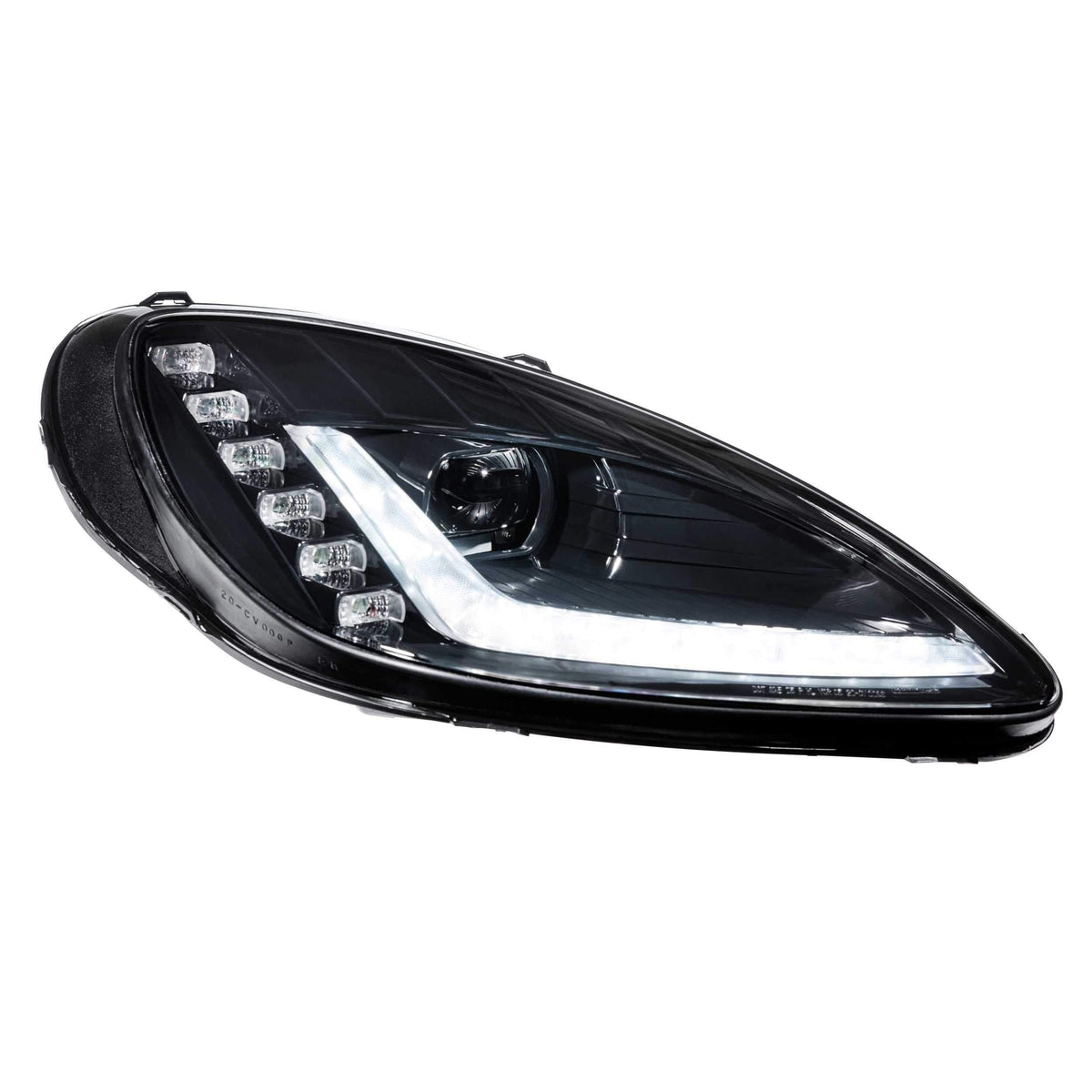 2005-2013 Chevrolet Corvette XB LED Black Headlights (LF460.2) - View 3 | Dirty Garage