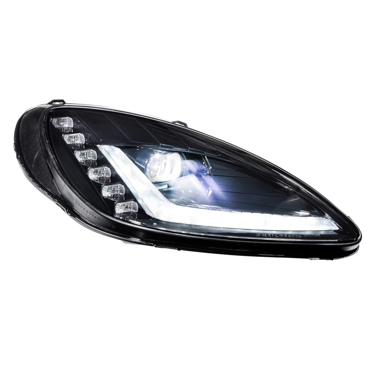 2005-2013 Chevrolet Corvette XB LED Black Headlights (LF460.2) - View 4 | Dirty Garage