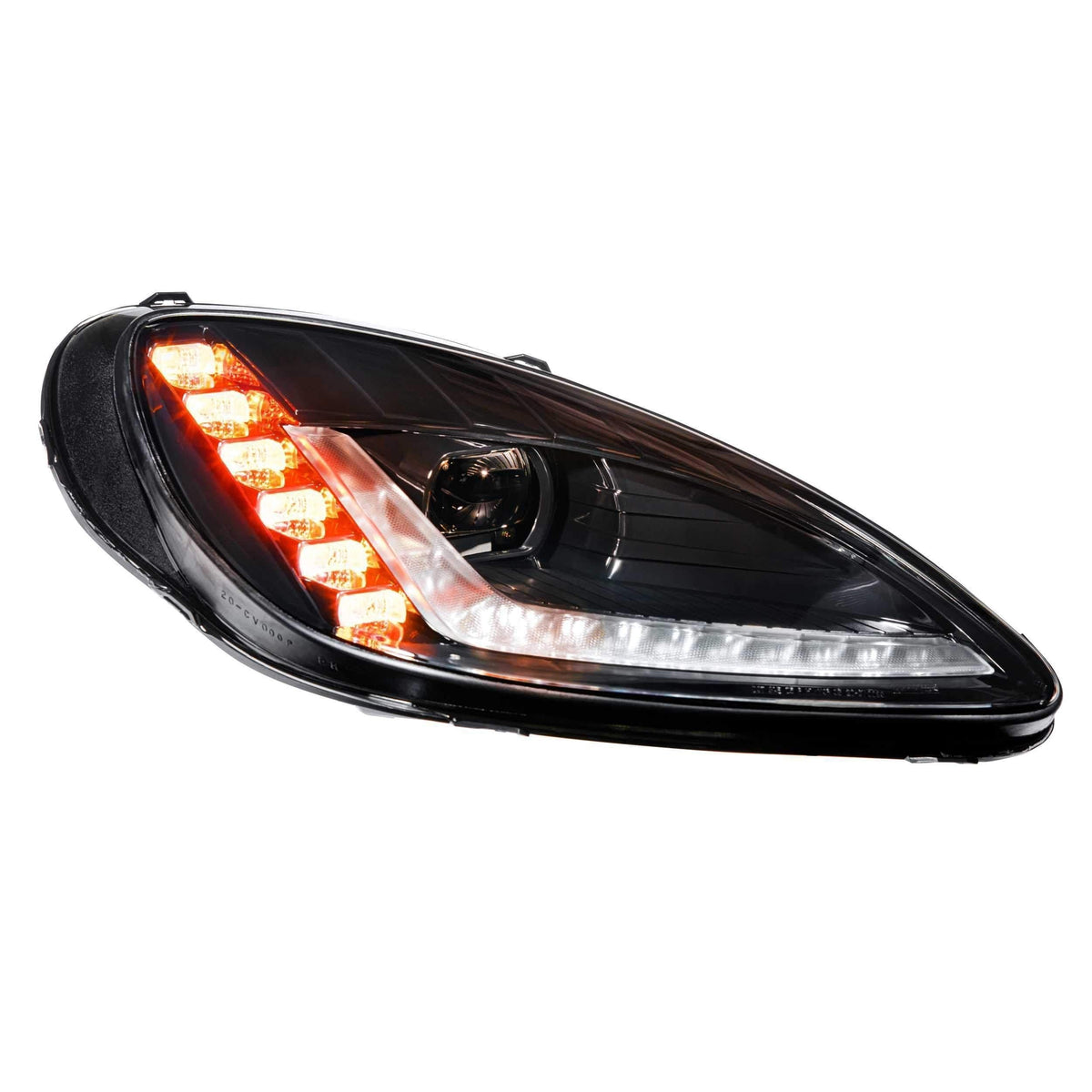 2005-2013 Chevrolet Corvette XB LED Black Headlights (LF460.2) - View 5 | Dirty Garage