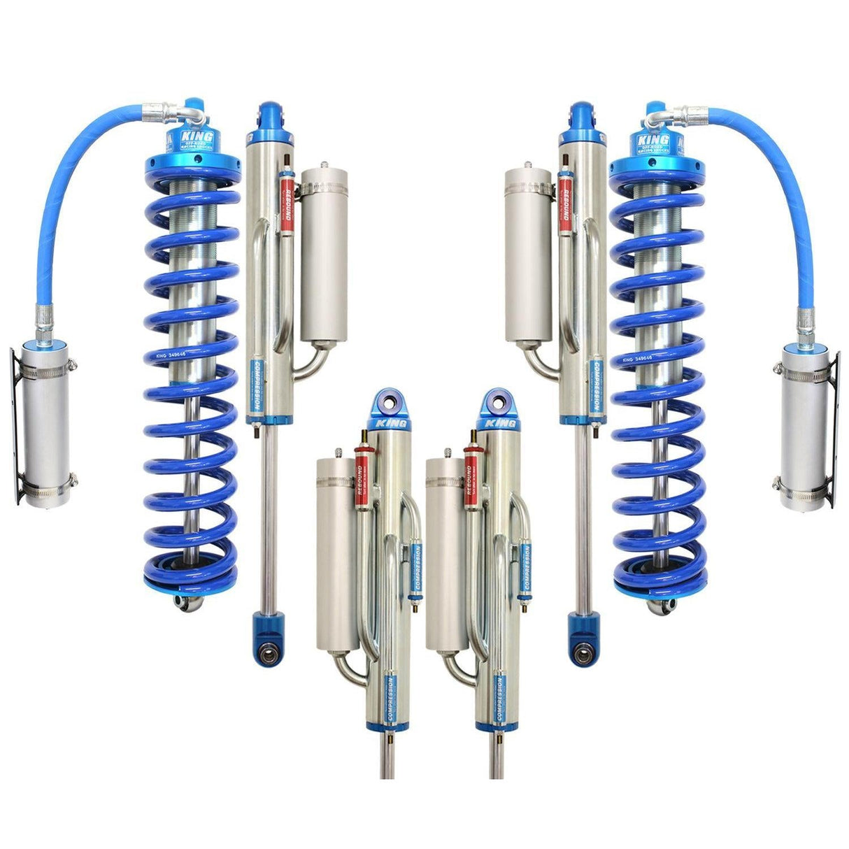 2005-2016 Superduty Diesel King Coilover Bypass Package w/ 2.5" Lift (CS-FCO25SPKG-BYP-LVL-05)
