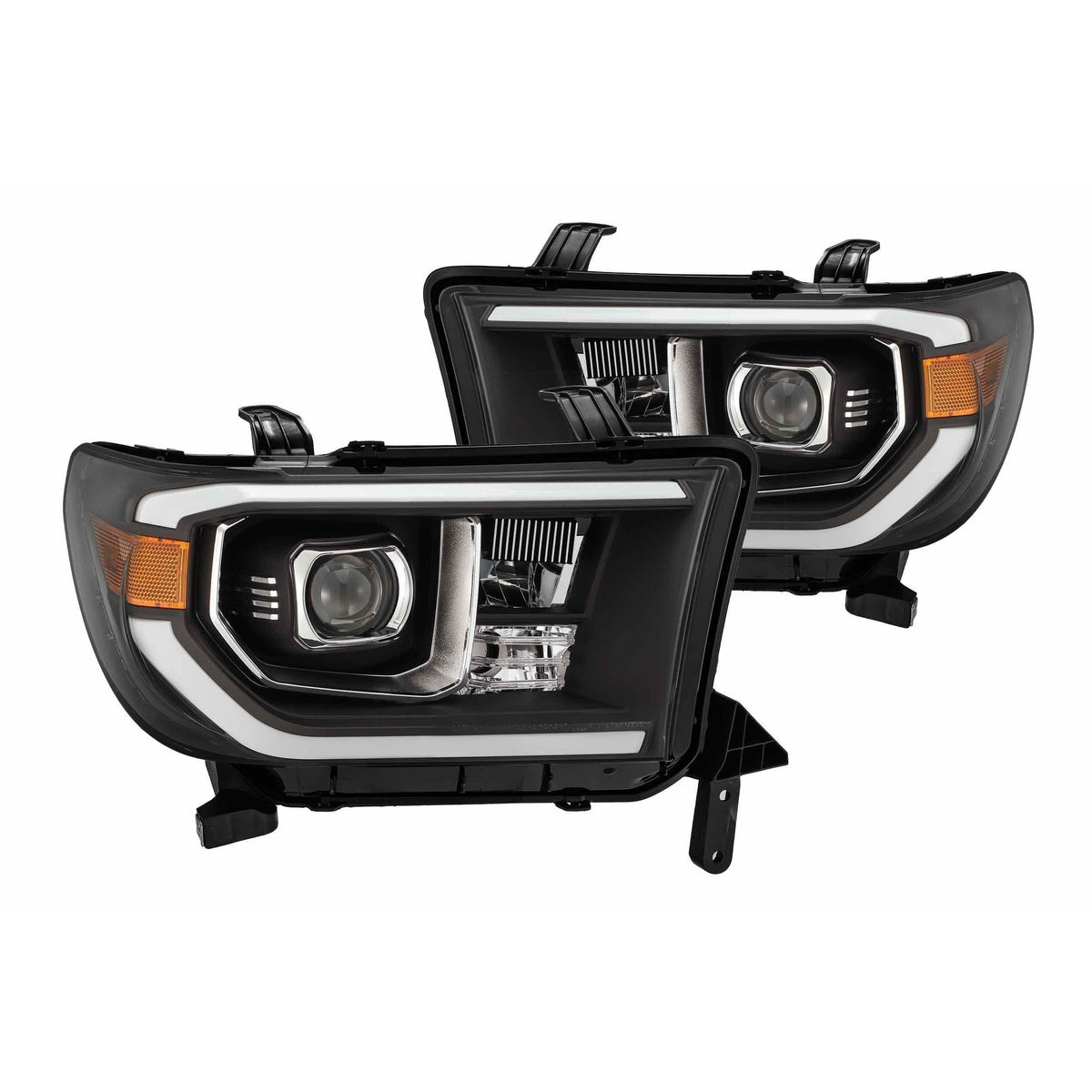 2007-2013 Tundra Pro-Series Halogen Gloss Black Headlights | Dirty Garage
