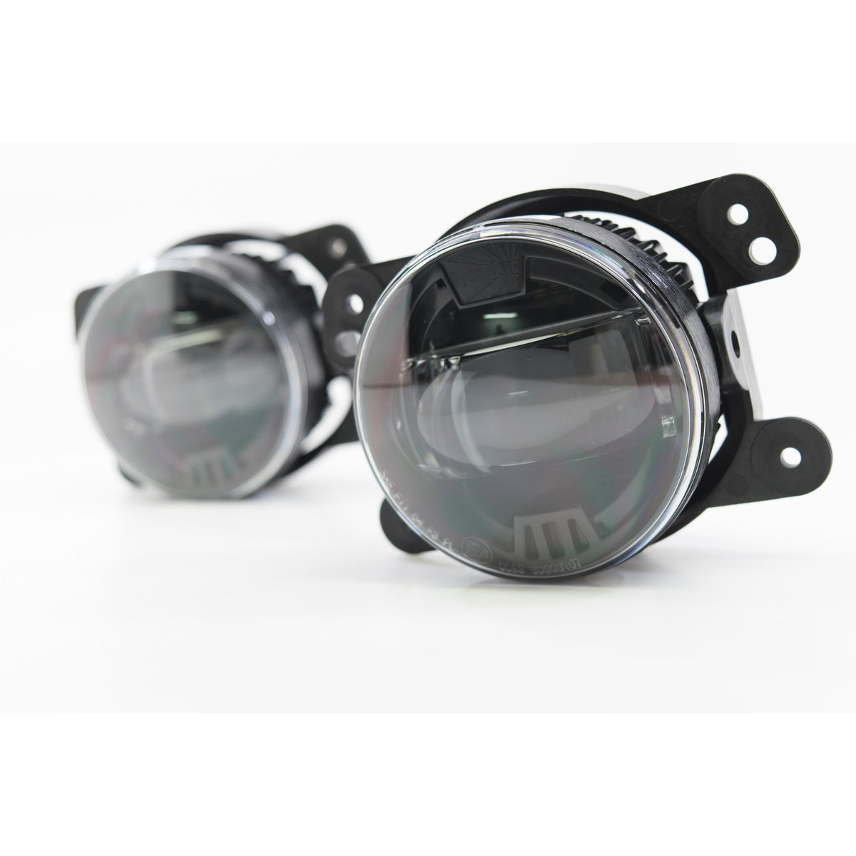 2007-2017 Jeep Wrangler XB LED Black Fog Light - View 7 | Dirty Garage