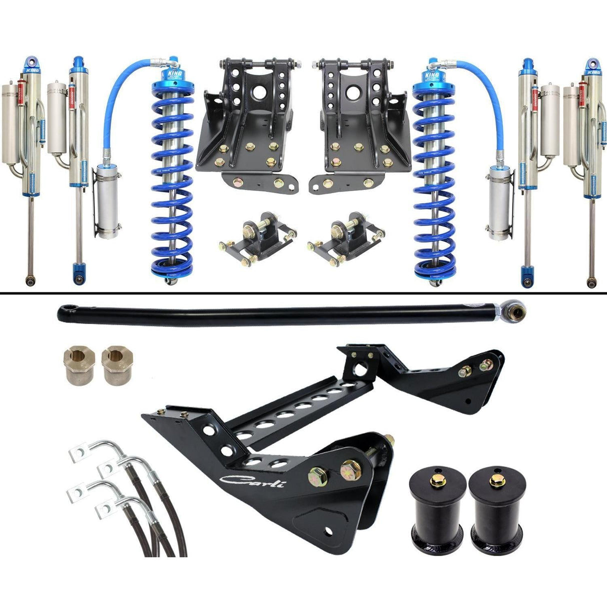 2008-2010 Superduty 4x4 Diesel 4.5" Lift Coilover Bypass System (CS-F45-CO25-BYP-08)