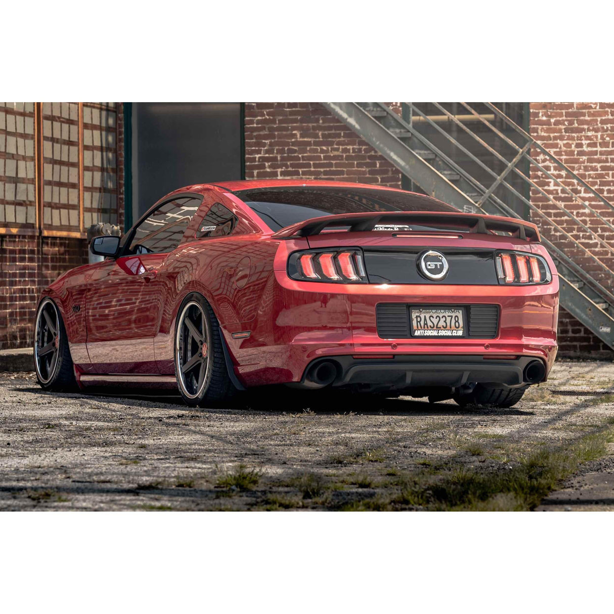 2010-2012 Ford Mustang XB LED Smoked Tail Lights (LF442.2) - View 4 | Dirty Garage