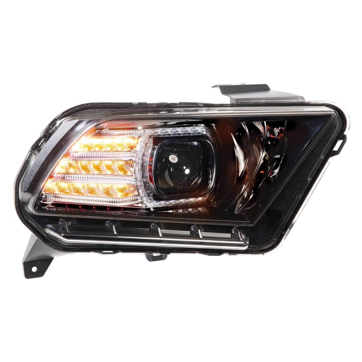 2010-2014 Ford Mustang XB LED Black Headlights - View 5 | Dirty Garage