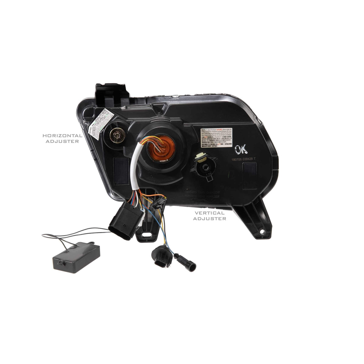 2010-2014 Ford Mustang XB LED Black Headlights - View 6 | Dirty Garage