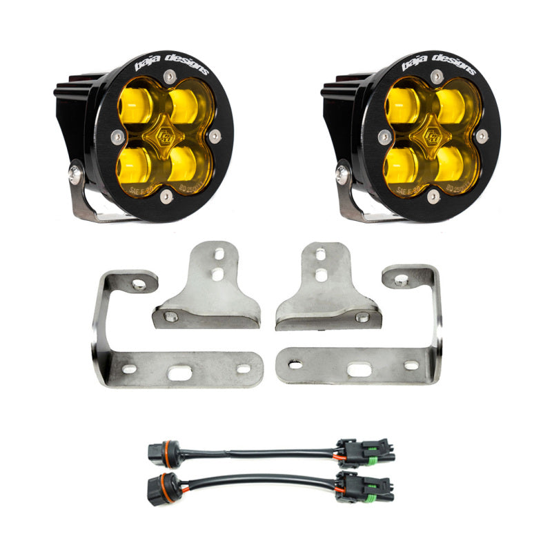 2018-2026 Wrangler JL Sqaudron-R SAE Amber Fog Light Pocket Kit | Dirty Garage