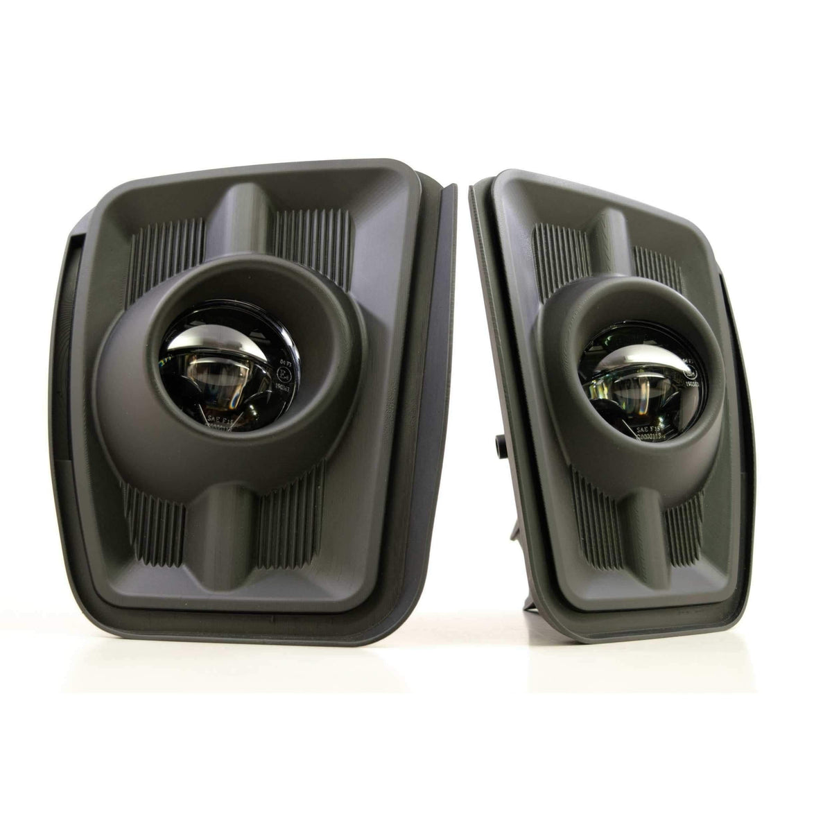 2013-2018 EcoDiesel XB LED Black Fog Lights - View 2 | Dirty Garage