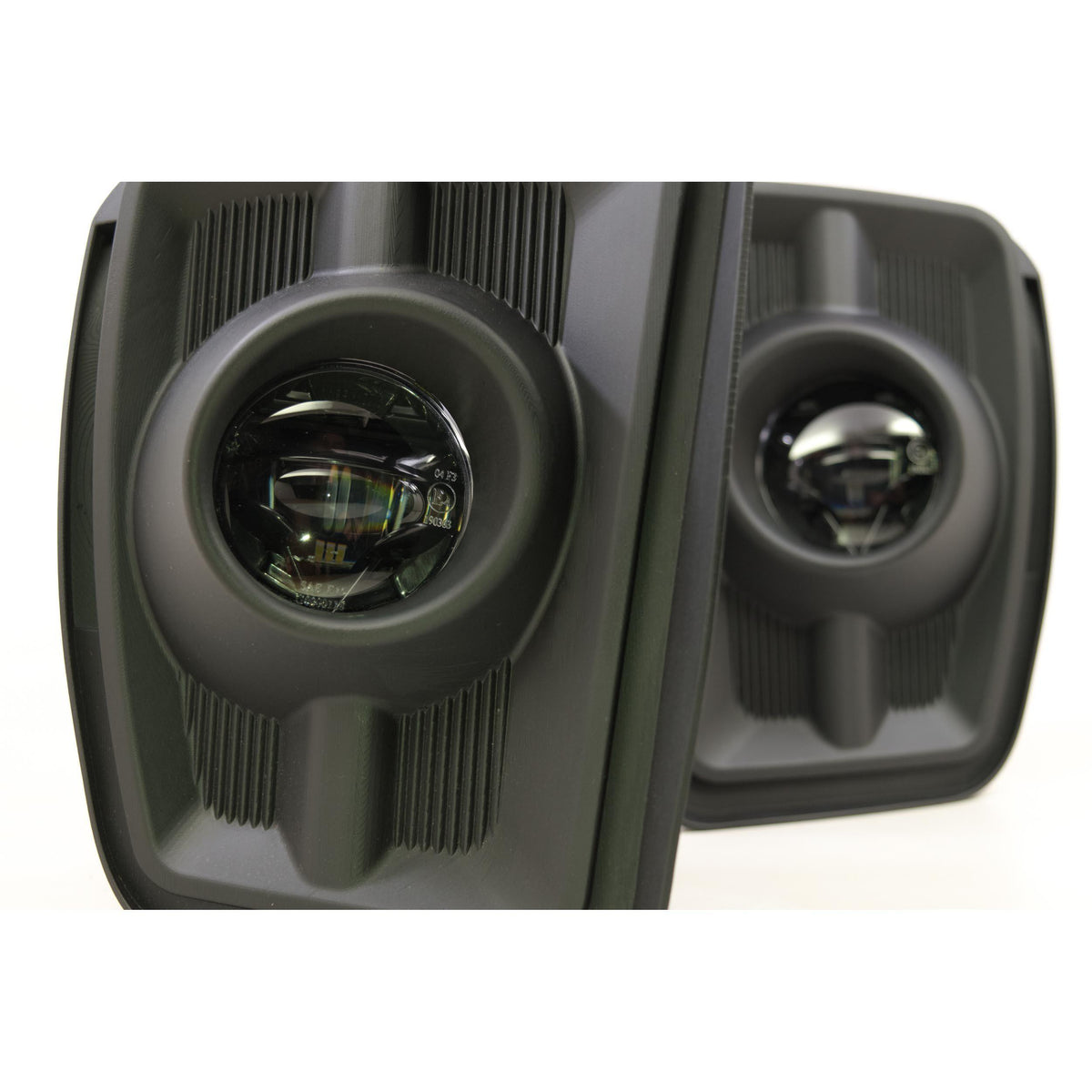 2013-2018 EcoDiesel XB LED Black Fog Lights - View 5 | Dirty Garage