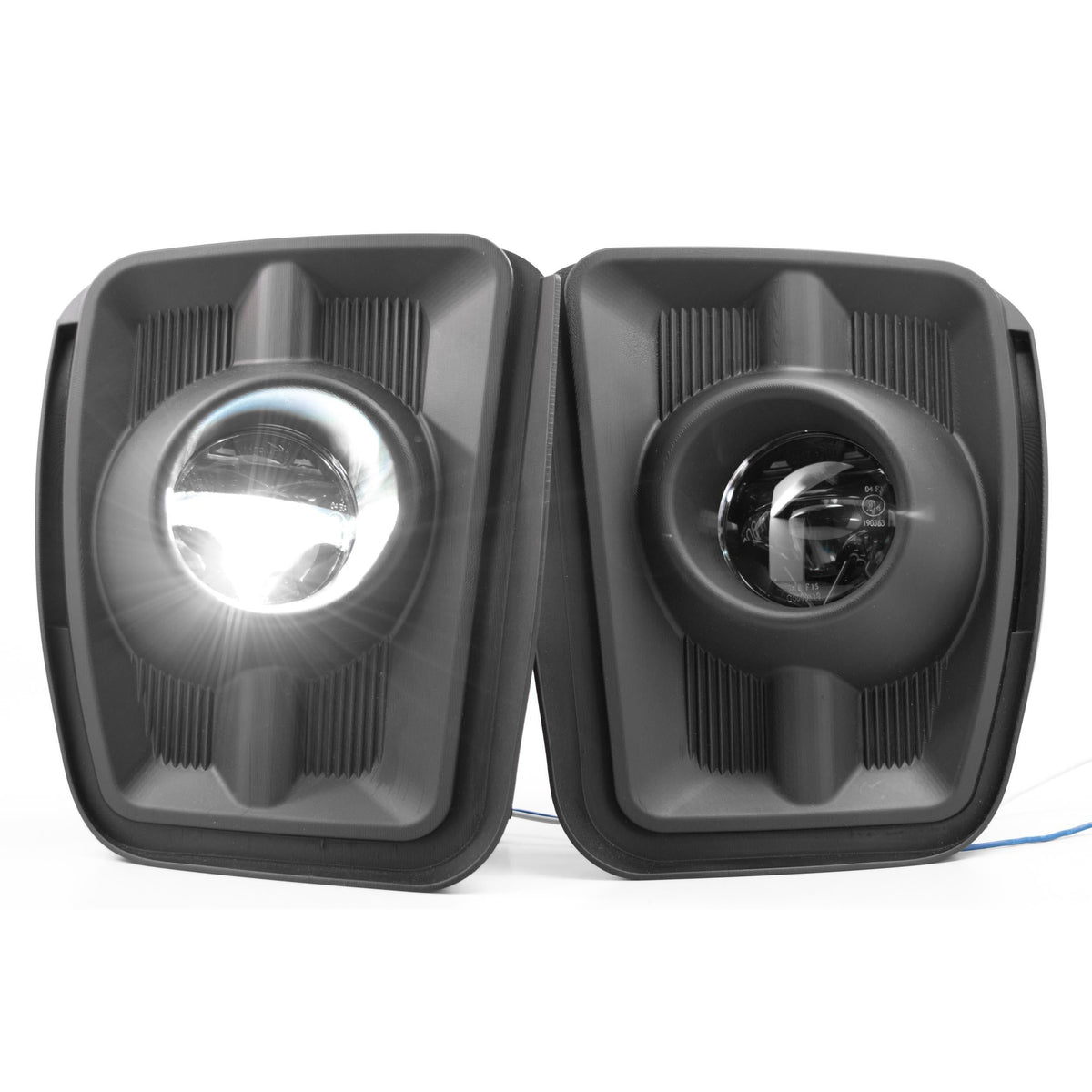 2013-2018 EcoDiesel XB LED Black Fog Lights - View 6 | Dirty Garage