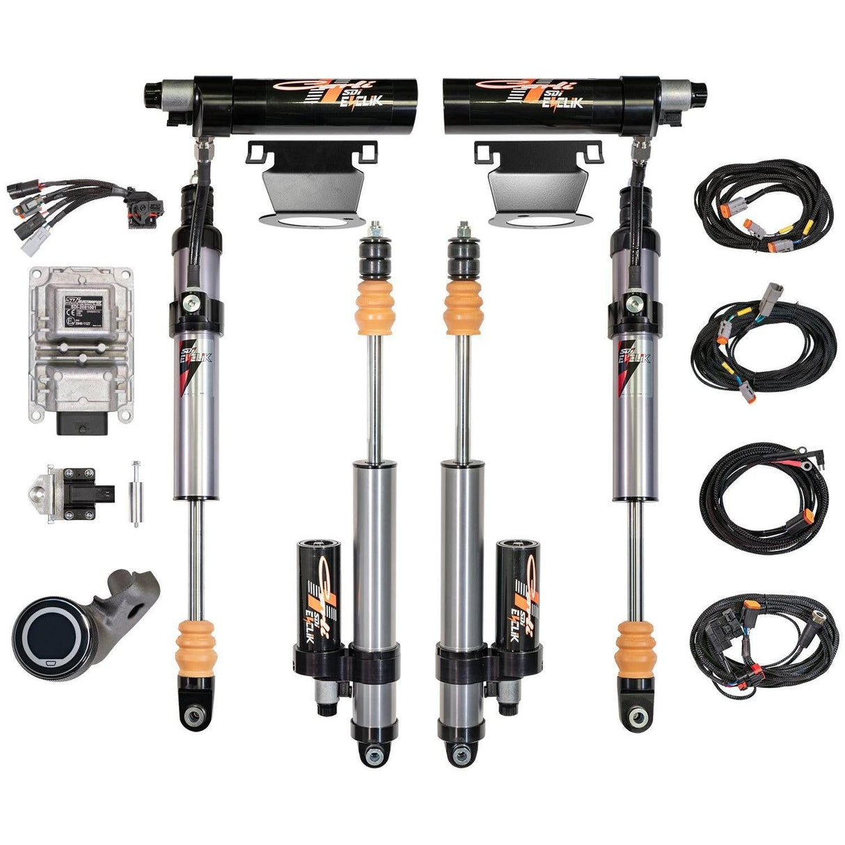 2014-2018 Ram 2500 4x4 Diesel Eventure 2.5" RR Front & Rear Shock Pkg 3.25" Lift Res Mounts & Brake Line Tabs (CS-DEV25SPKG-14-D)